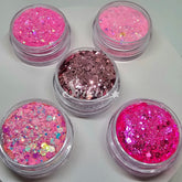 Pink Glitter Bundle (Set of 5) - Pink Glitter